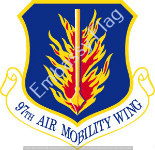 97th Air Mobility Wing Unit Flag