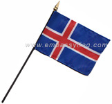 Iceland table top flag