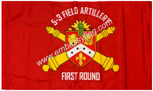 5th Battalion, 3rd Field Artillery custom unit flag