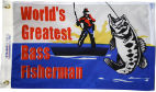 Bass Fisherman fishing flag