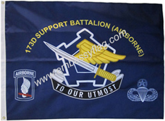 173rd SB Airborne custom flag
