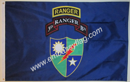 Custom Army Ranger 3rd BN flag