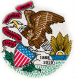 Illinois state flag emblem