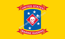 Historic WWII Marine Raiders flag