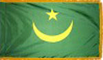 Mauritania indoor flag