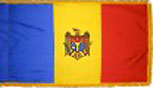 Moldova flag with fringe