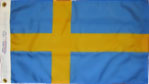 Sweden boat flag