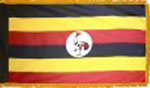 Uganda indoor flag