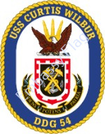 USS Curtis Wilbur ship crest