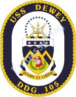 USS Dewey ship crest