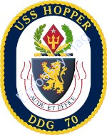 USS Hopper ship crest