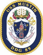 USS Mustin ship crest