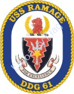 USS Ramage ship crest