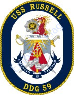 USS Russell ship crest