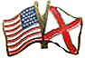 Alabama / USA flag lapel pin