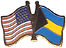 Bahamas / USA friendship flag lapel pin