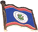 Belize flag lapel pin