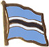 Botswana flag lapel pin