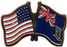 British Virgin Islands / USA flag lapel pin