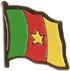 Cameroon flag lapel pin