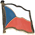 Chech Republic flag lapel pin