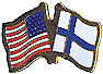 Finland / USA lapel pin