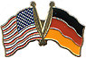 Germany  / USA friendship flag lapel pins