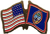 Guam friendship flag lapel pin