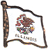 Illinois flag lapel pin