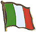 Italy flag lapel pin