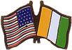 Ivory Coast friendship lapel pin