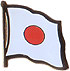 Japan flag lapel pin