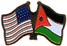 Jordan / USA friendship flag lapel pin