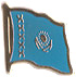 Kazakhstan flag lapel pin