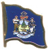 Maine flag lapel pin