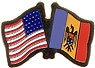 Moldova / USA friendship flag lapel pin