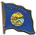 Montana state flag lapel pin