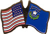 Nevada friendship flag lapel pin