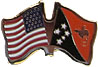 Papua New Guinea / USA friendship flag lapel pin