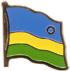 Rwanda flag lapel pin