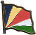 Sechelles flag lapel pin