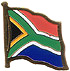 South Africa flag lapel pin