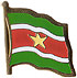 Suriname flag lapel pin