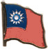 Taiwan flag lapel pin