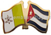 Cuba, Vatican custom flag lapel pin