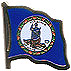 Virgina flag lapel pin